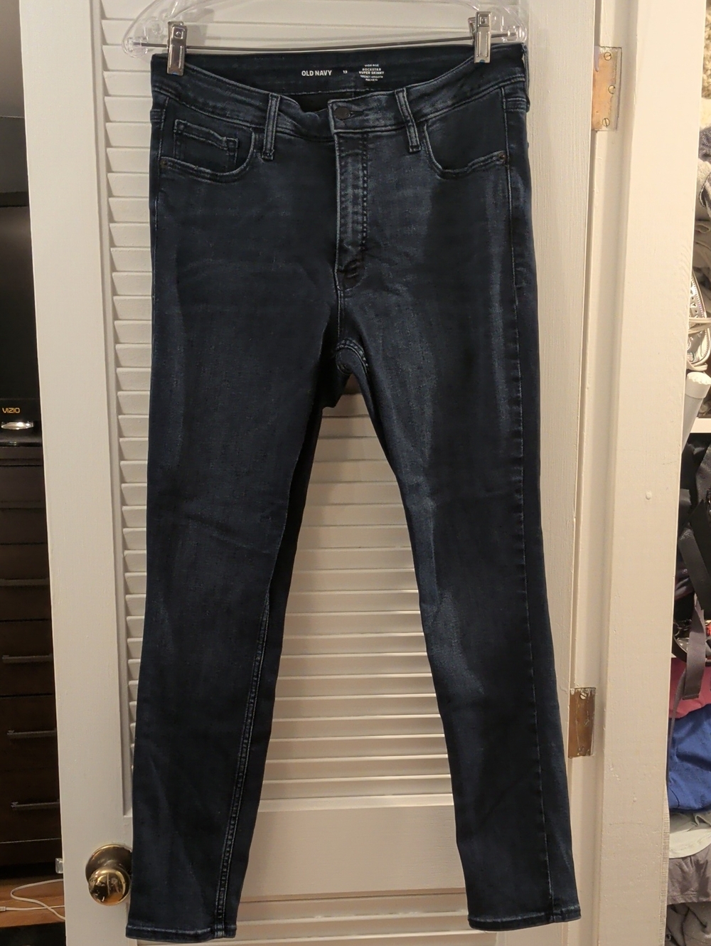 Old Navy Women's Rockstar Dark Indigo High Rise Skinny Jeans